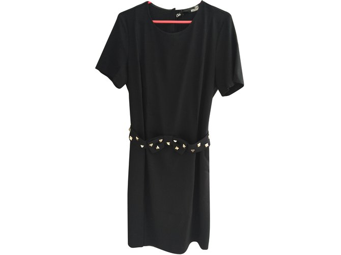 Love Moschino Dresses Black Viscose  ref.54461